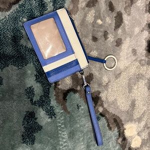 Michael kors wristlet card holder and key loop.